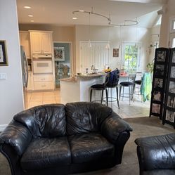 Leather (Real) Love Seat