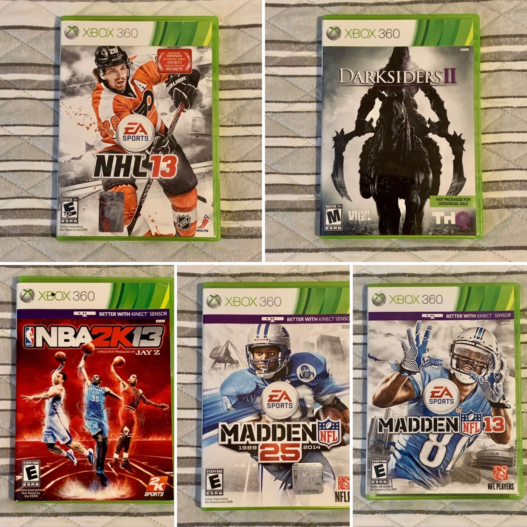 Xbox 360 Games Lot of 5