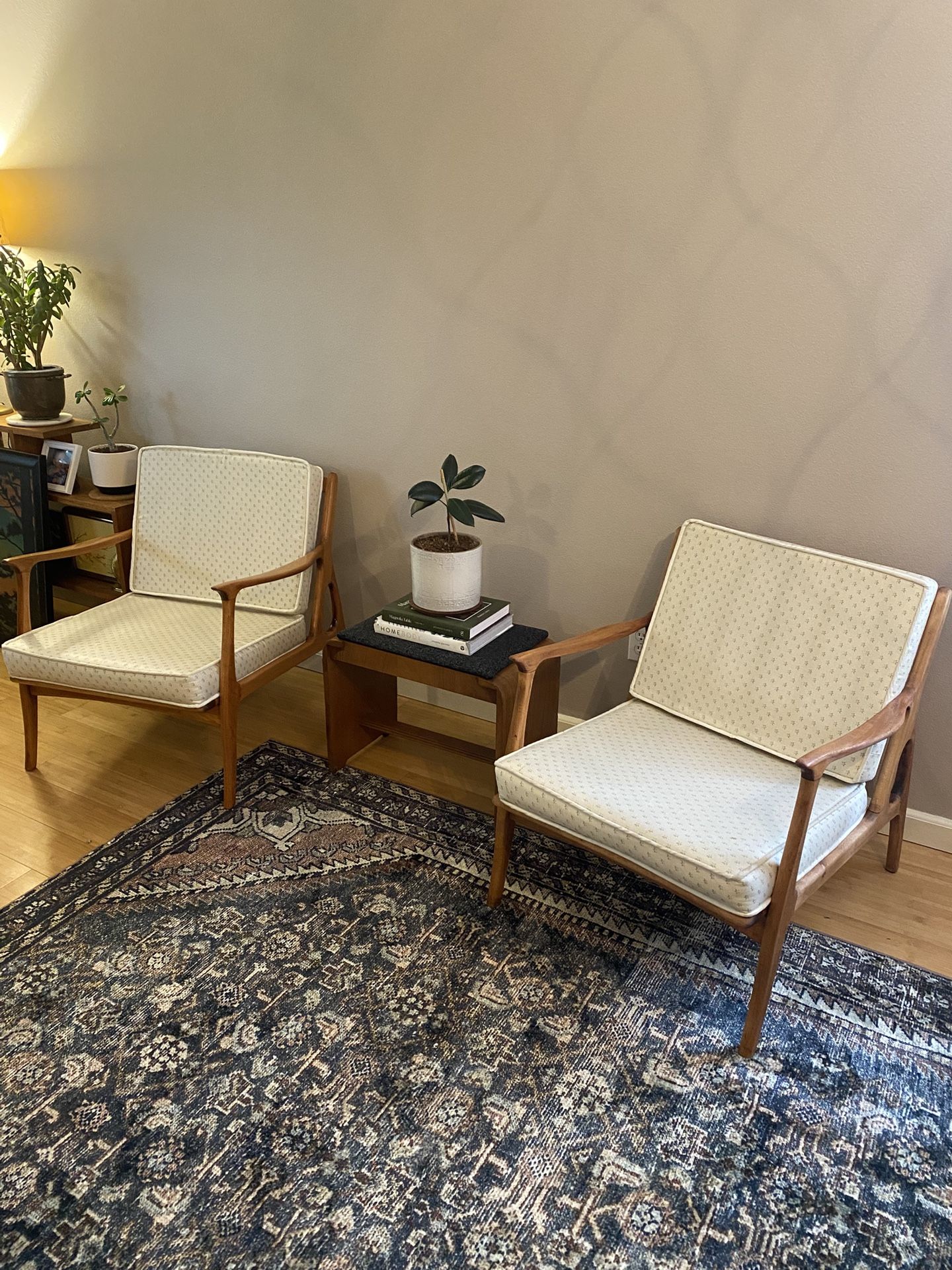 Mid Century 1950s Danish style Lounge Chairs from Italy (2 Chairs)