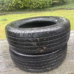 2 used 205/65R16 firestone tires 