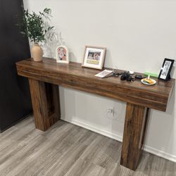Rustic Brown 63” Console Table