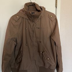 Womens Plus Hooded Bomber Jacket