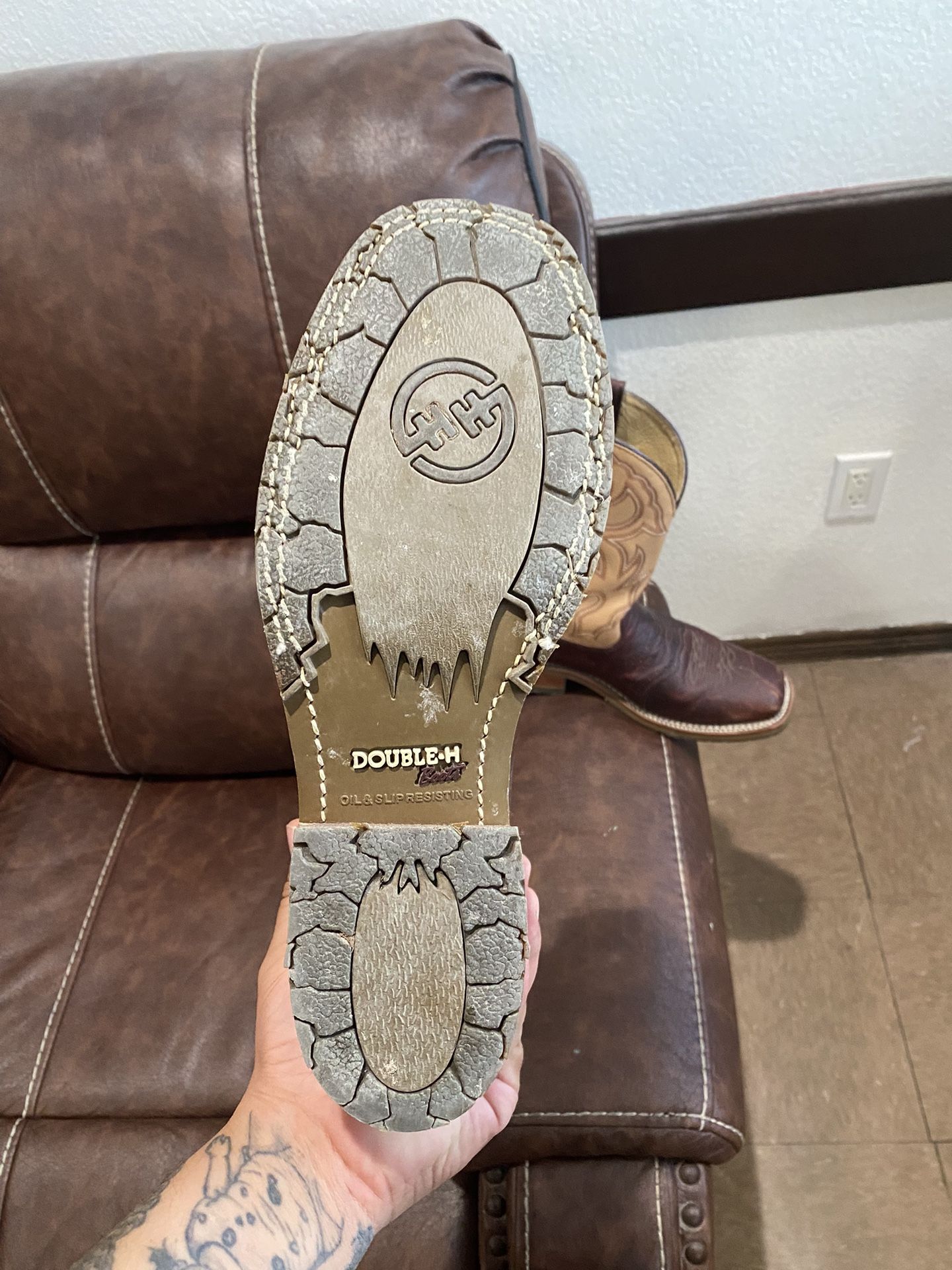 Double H Boots Size 10.5 Used Them 3 Times Payed 300$+ For Them Asking 100$