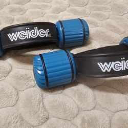 WEIDER 1.9 LB WALKING HAND w/BANDS HANDLES - SET of 2
