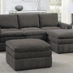 Sectional Sofa + Ottoman