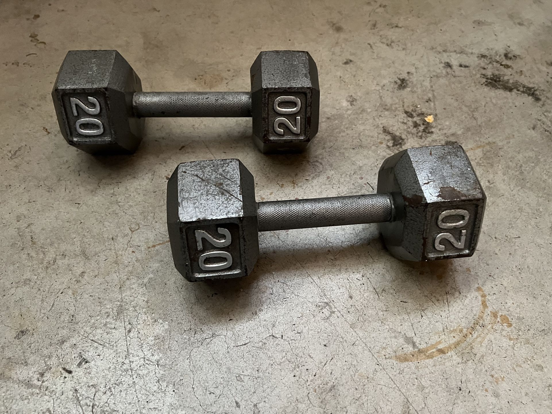 2x 20lbs Weight Dumbbells