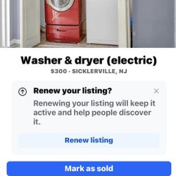 Washer & Electric Dryer