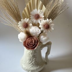 Candle Flower Arrangement 