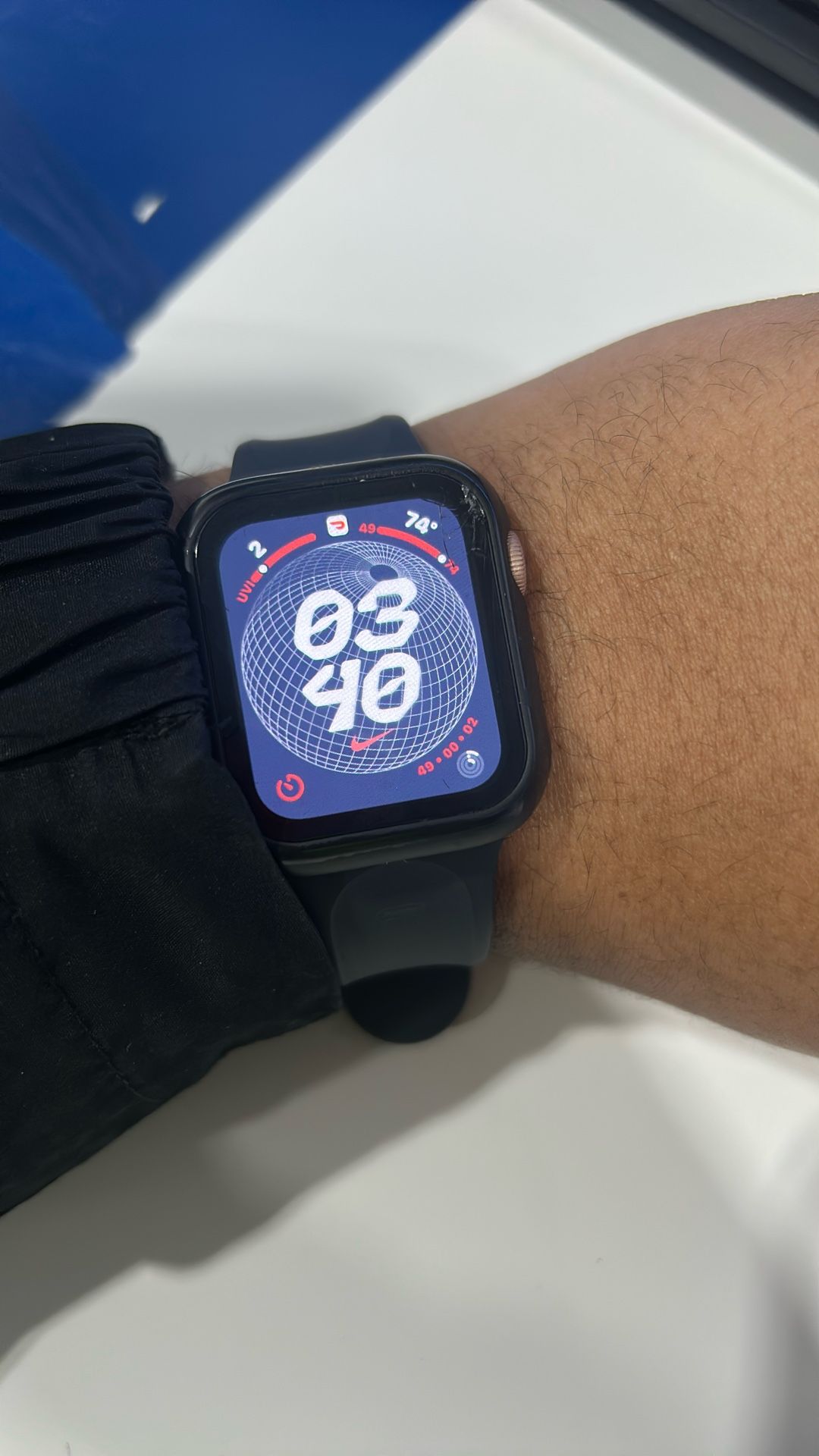 apple watch series 6 rose gold with black case