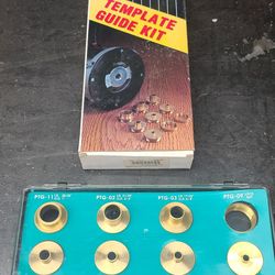 9 PC Porter Cable Template Guide Kit 