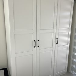 Armario Blanco Listo Para Trasladar, Desarmado, Fácil De Armar