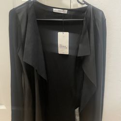 Zara Cardigan Leather Faux