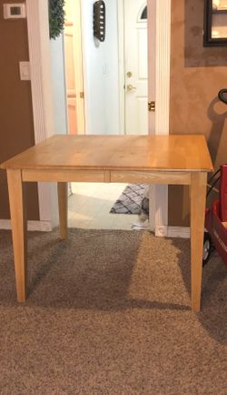 Small wooden table..