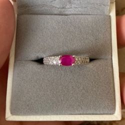 Ruby Ring Sz 7.5,8