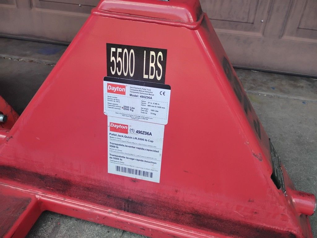 Raymond N Uline Used 5500 Ib Capacity Palletjacks