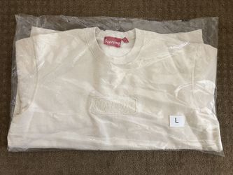 Supreme Cutout Logo Crewneck Natural Size L