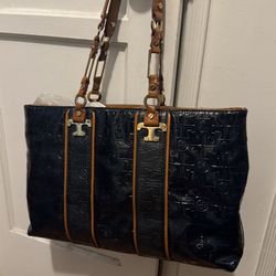 TORY BURCH LARGE TOTE BAG PATTEN MONOGRAM