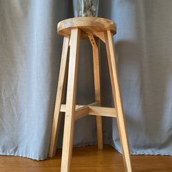 Like New IKEA Skogsta Tall Bar Stool 27.75in Acacia for Sale in Los Angeles CA OfferUp