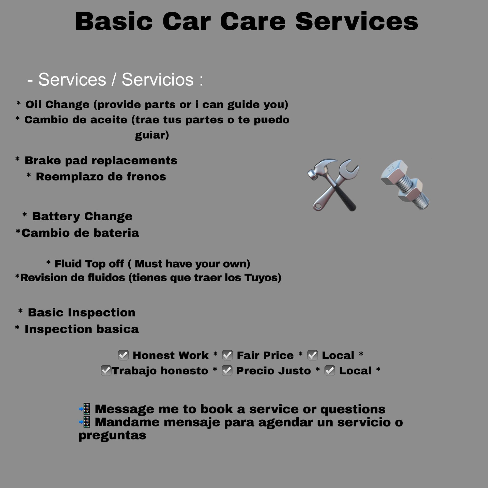 Basic Car Care Services 