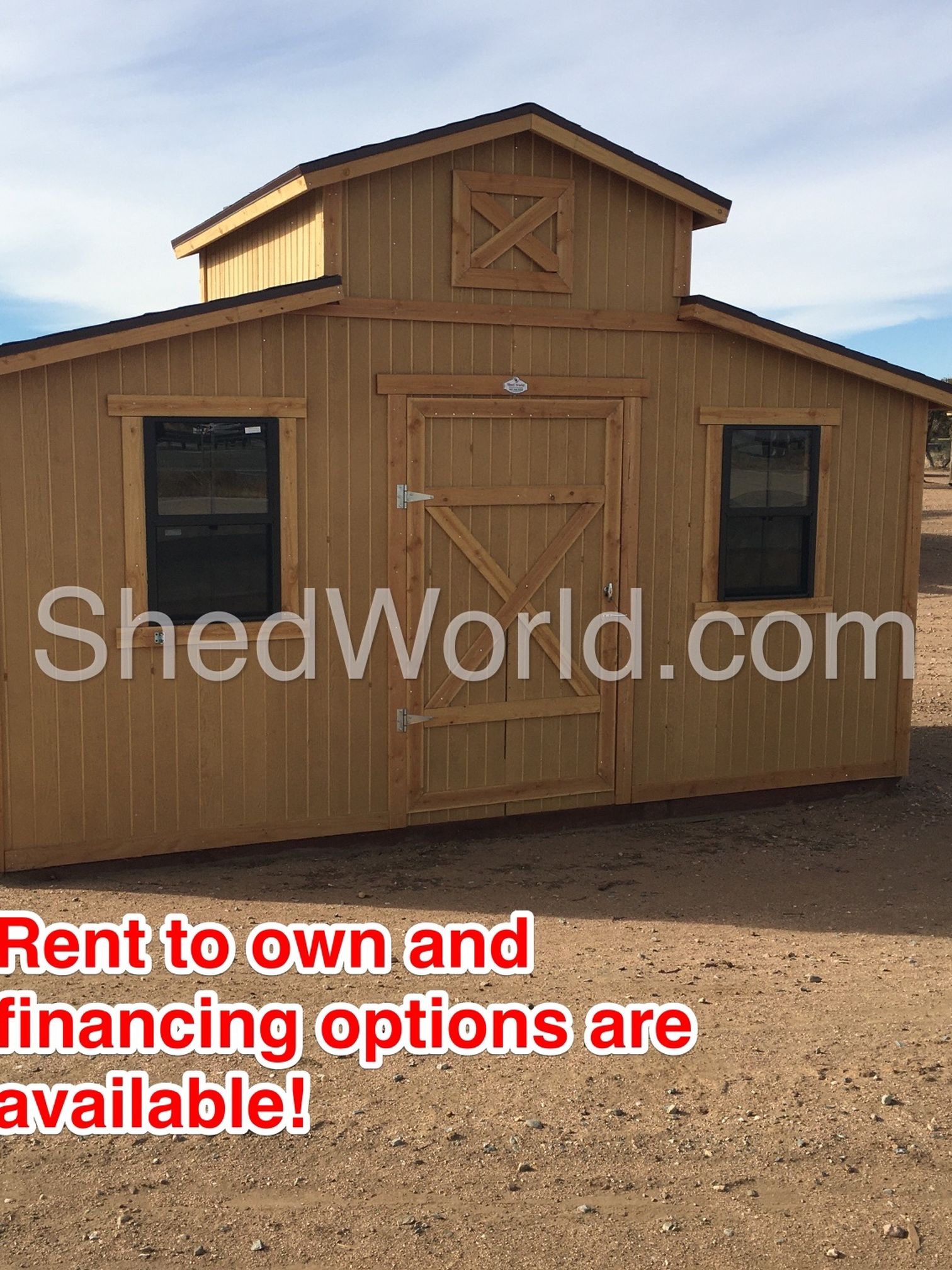 8x16 Livery Style Storage Shed