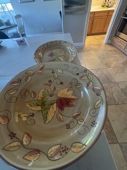 Fall bowl And Platter 