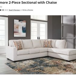 3 Piece Sectional With Chaise And Ottoman