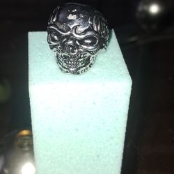 Skull Ring Was Inherited From My Uncle Think Was Size 13 