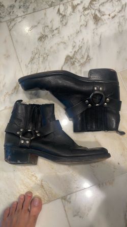 Real Leather Harness Boots 10.5