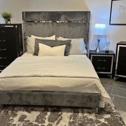 New 4pc Bedroom Set In Box 📦 Buy Now Lay Later $899