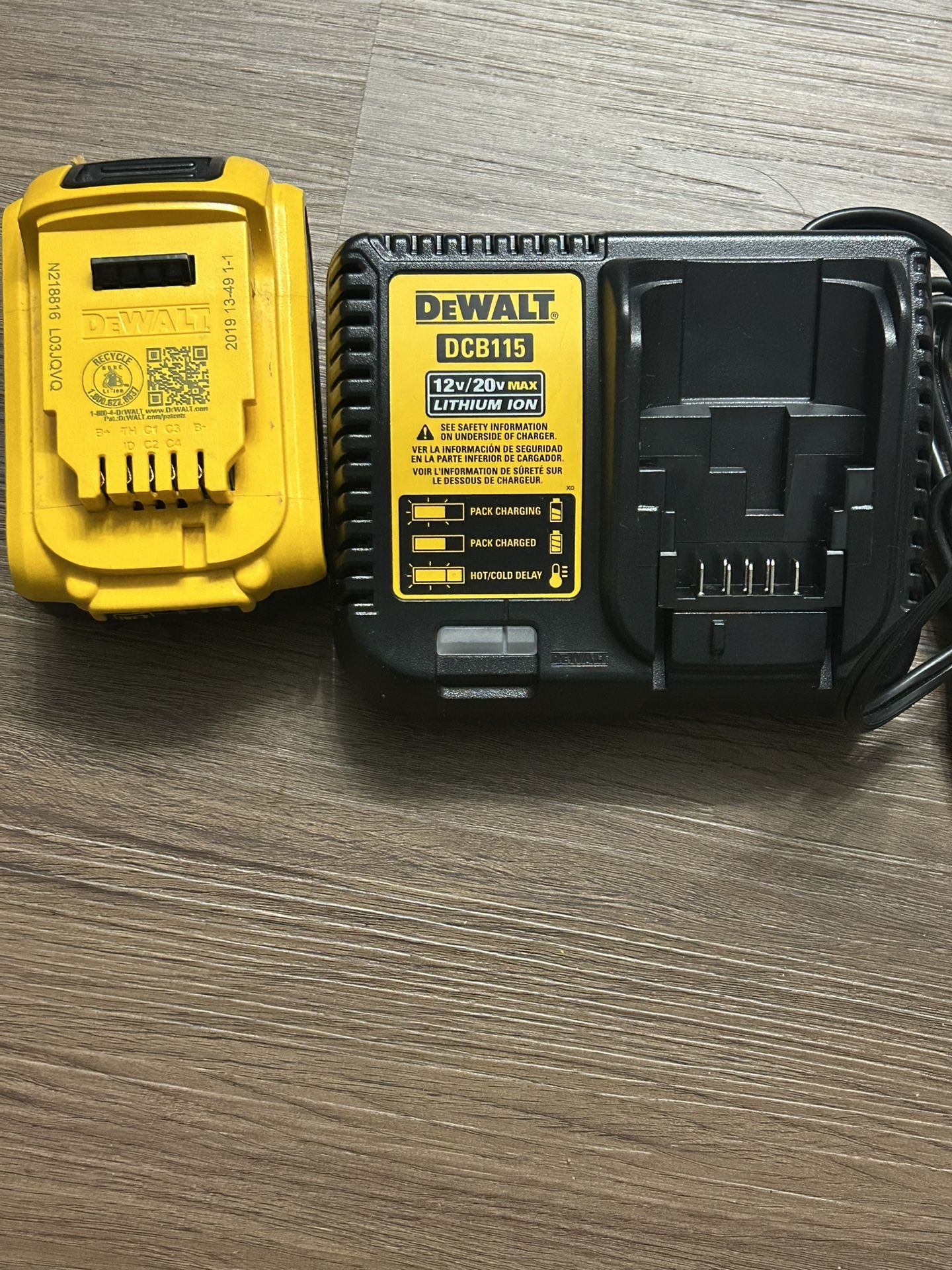 Dewalt 20v Battery 4AH And Charger $80