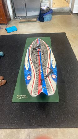 A sushi surfboard