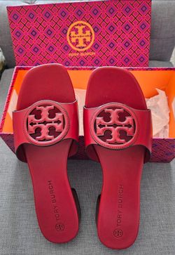 Red Tory Burch Bombe Miller Slide