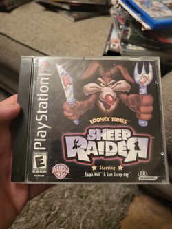 PlayStation, one lonely tunes, sheep raider, complete excellent condition.