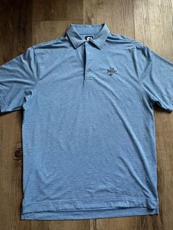 FootJoy Men's Medium Striped Golf Polo