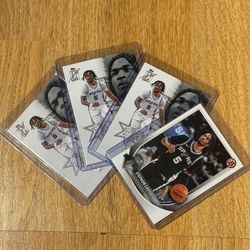 2025-26 Topps Signature Stephon Castle San Antonio Spurs 4 Card Lot Chrome Pure