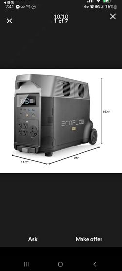 Ecoflow 3600 watt pro power generator