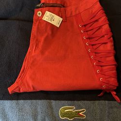Red Capris women’s Size 16  Plus 