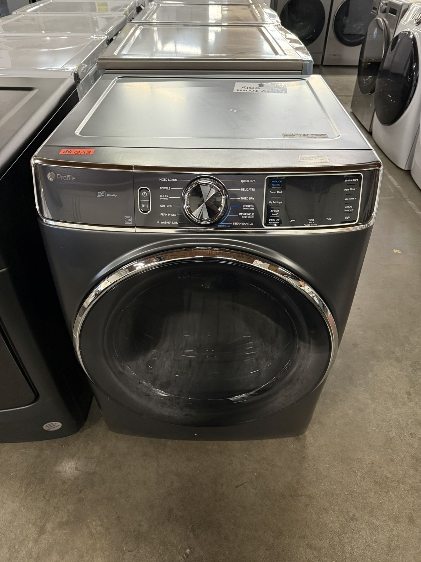 GE Profile  PFD95GSPWDS 28 Inch Smart Front Load Gas Dryer