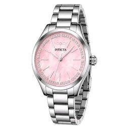 Invicta Celestial Women's Watch - 33mm Silver 70415 Pink & Jewels Dial