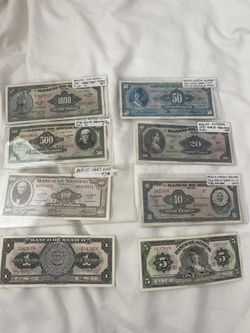Mexico Old Paper Money 