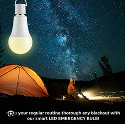 LED Smart Emergency Light Bulb Pack Of 2