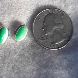 925 STARLING SILVER AND NATURAL STONE EARRING