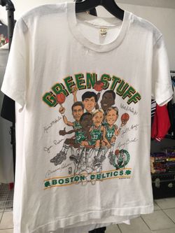 Vintage Single Stitch Boston Celtic Larry Bird Shirt Size Small