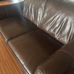 Leather Sofa Set for Sale - Good Condition