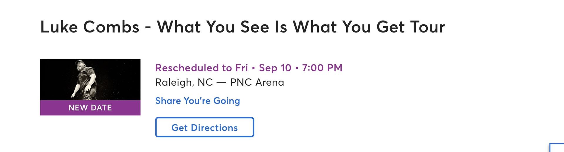 Luke Combs Concert Tickets