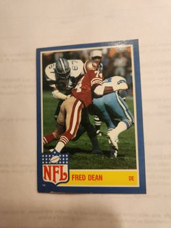 Fred Dean 84 Topps Star Set Insert Card
