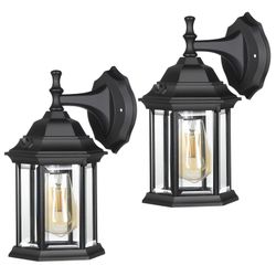 DEWENWILS 2 Pack Outdoor Wall Light Sconce Dusk to Dawn Exterior Light Fixtures
