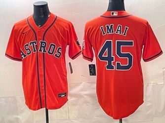 Tatsuya Imai #45 Houston Astros Orange Jersey