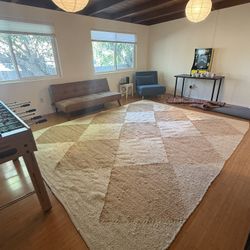 Large 9x12 Woven Living Room Area Rug