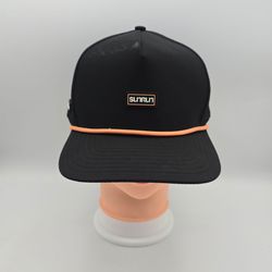 Primo Golf Apparel RunX Sunrun Perforated Black Adjustable Snapback Hat M/L.  7